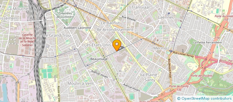 localisation de l'entreprise TUTTI FRUTTI  LYON