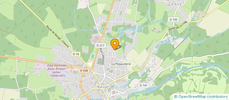 localisation de l'entreprise TUTTI FRUTTI à BAUGE-EN-ANJOU