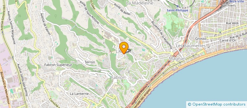 localisation de l'entreprise TUTTI FRUTTI NICE à NICE