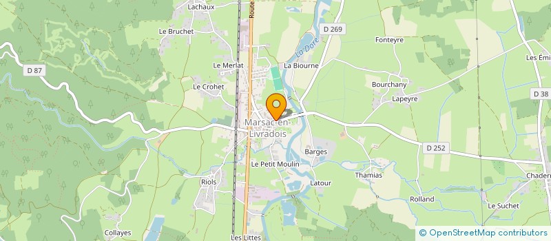 localisation de l'entreprise TUTTI TAXI  MARSAC-EN-LIVRADOIS