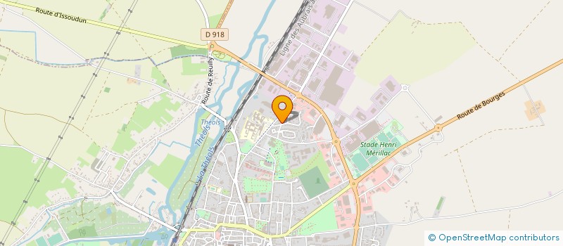 localisation de l'entreprise TUX GESTION à ISSOUDUN