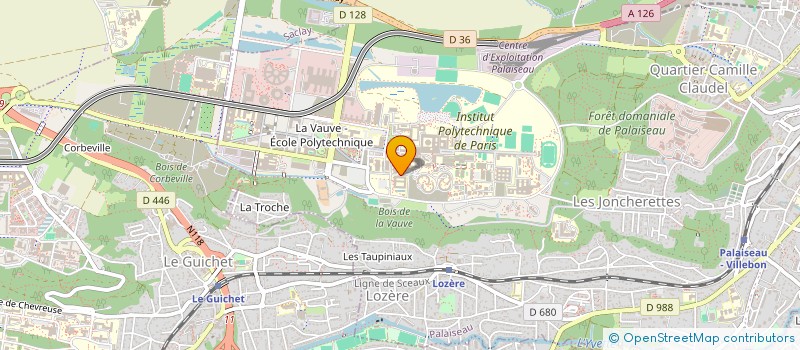 localisation de l'entreprise TUXAE  PALAISEAU