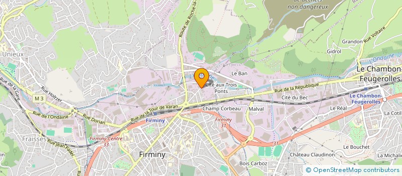 localisation de l'entreprise TUYA  FIRMINY