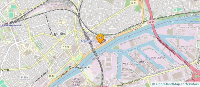 localisation de l'entreprise TUYAUTERIE CHAUDRONNERIE INDUSTRIE  ARGENTEUIL