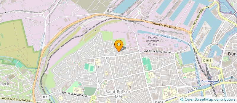 localisation de l'entreprise TUYAUTERIE CHAUDRONNERIE REP DU LITTORAL à DUNKERQUE