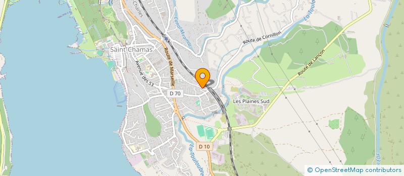 localisation de l'entreprise TUYAUTERIE INDUSTRIEL CHAUFFAGE CHAUDRONNERIE  SAINT-CHAMAS