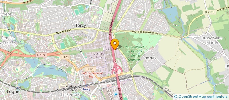 localisation de l'entreprise TUYAUTERIE INDUSTRIELLE ET INCENDIE à BUSSY-SAINT-MARTIN