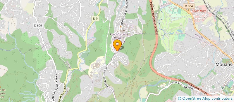 localisation de l'entreprise TUYAUTERIE INOX PLASTIQUE à GRASSE