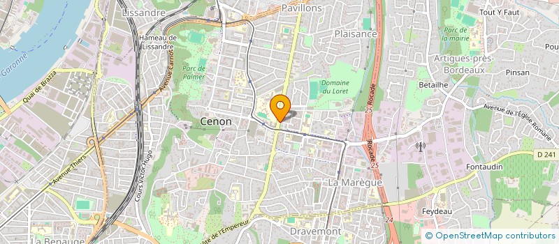 localisation de l'entreprise TUYAUTERIE MAINTENANCE ENERGIE à CENON