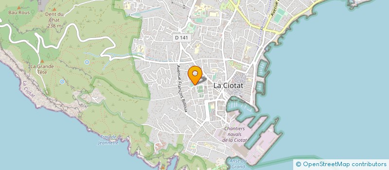 localisation de l'entreprise TUYAUTERIE MONTAGE CIOTADEN à LA CIOTAT