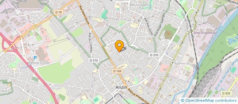 localisation de l'entreprise TUYAUTERIE SOUDURE METAL  ANZIN