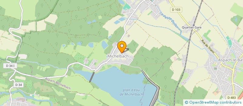 localisation de l'entreprise TUYAUTERIES MANIGOLD à ASPACH-MICHELBACH