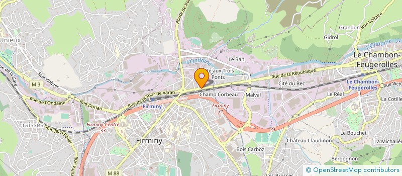 localisation de l'entreprise TUYAUTERIES MONTAGES SOUDURES à FIRMINY
