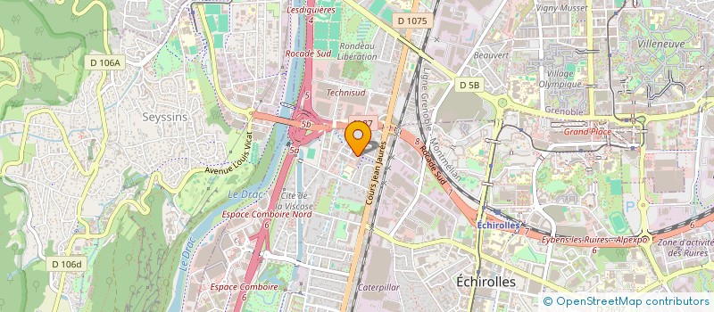 localisation de l'entreprise TV ACTIV à ECHIROLLES