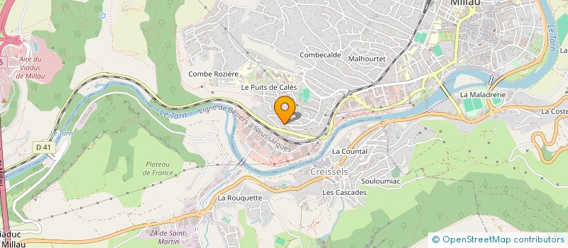 localisation de l'entreprise TV AGENCY  MILLAU