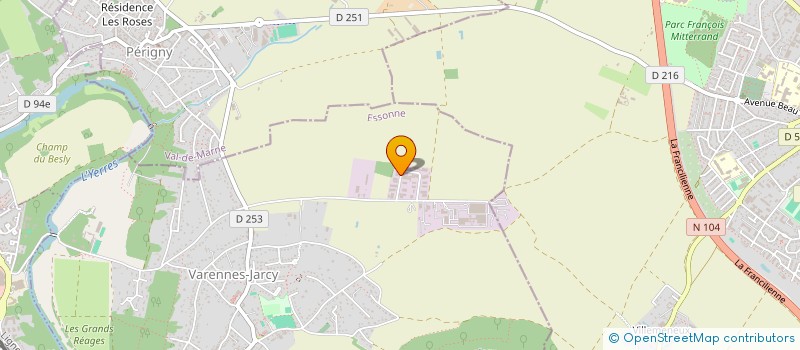 localisation de l'entreprise TV AUDIOVISUEL  VARENNES-JARCY