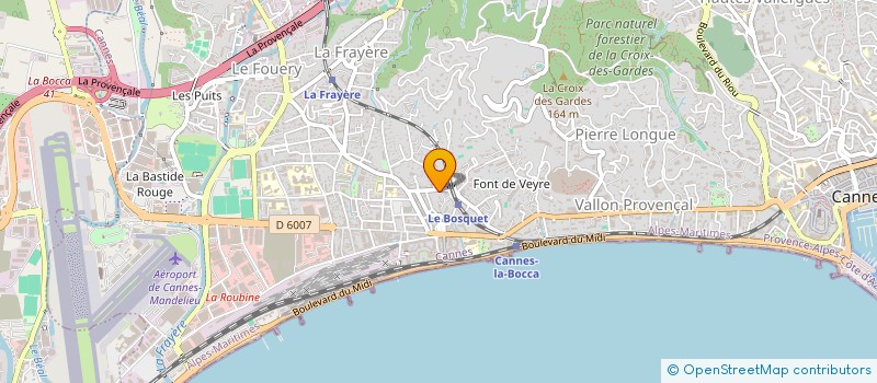 localisation de l'entreprise TV BTP à CANNES
