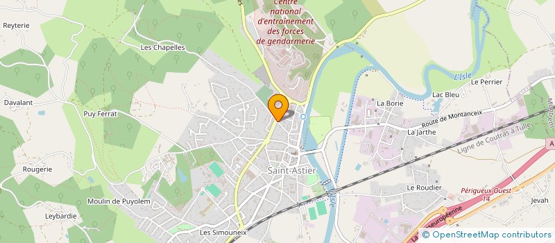 localisation de l'entreprise TV COM à SAINT-ASTIER