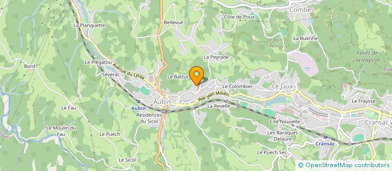 localisation de l'entreprise TV CORBEAU à AUBIN