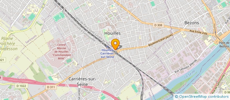 localisation de l'entreprise TV DESIGN à HOUILLES