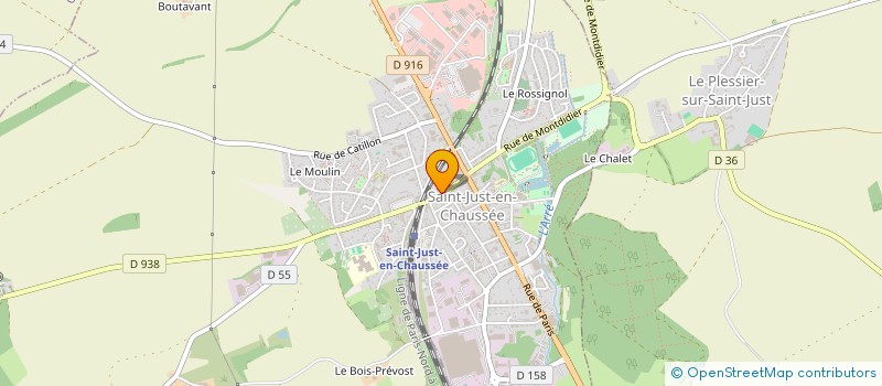 localisation de l'entreprise TV DIS à SAINT-JUST-EN-CHAUSSEE