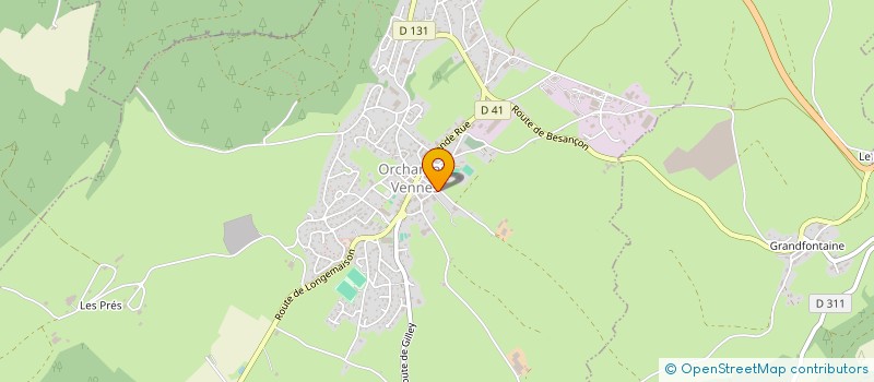 localisation de l'entreprise TV IMMO  ORCHAMPS-VENNES