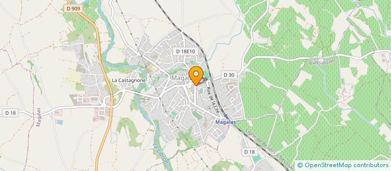 localisation de l'entreprise TV INSTAL  MAGALAS