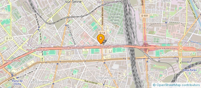 localisation de l'entreprise TV INVESTISSEMENT à SAINT-OUEN-SUR-SEINE