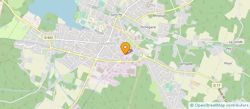 localisation de l'entreprise TV LANDES à SOUSTONS