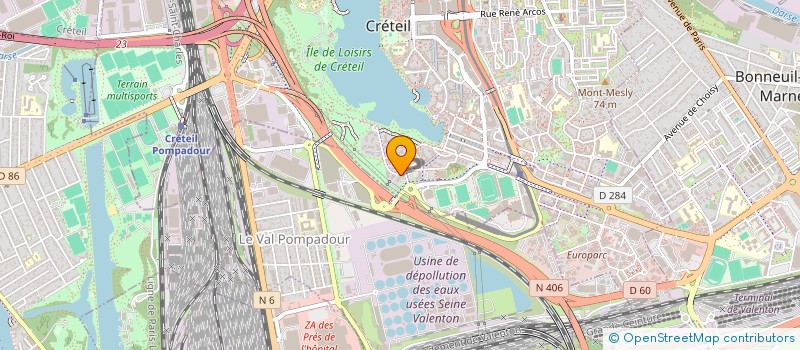 localisation de l'entreprise TV+LOGISTIQUE à CRETEIL