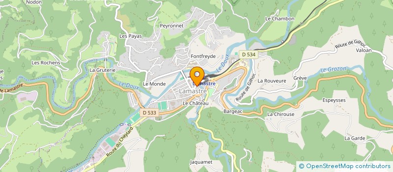 localisation de l'entreprise TV SAT SERVICES  LAMASTRE