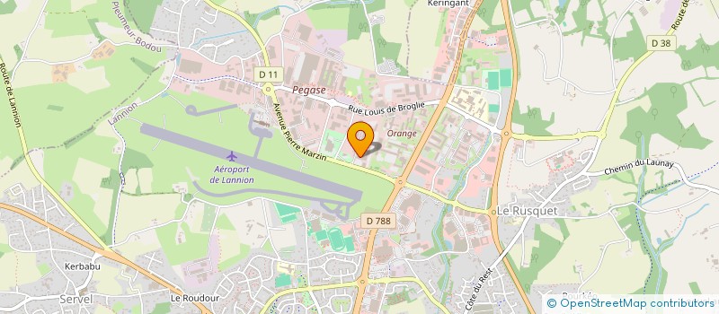localisation de l'entreprise TV-TREGOR  LANNION