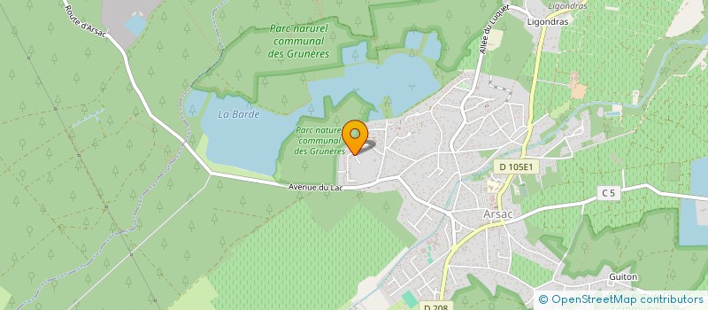 localisation de l'entreprise TV3A  ARSAC