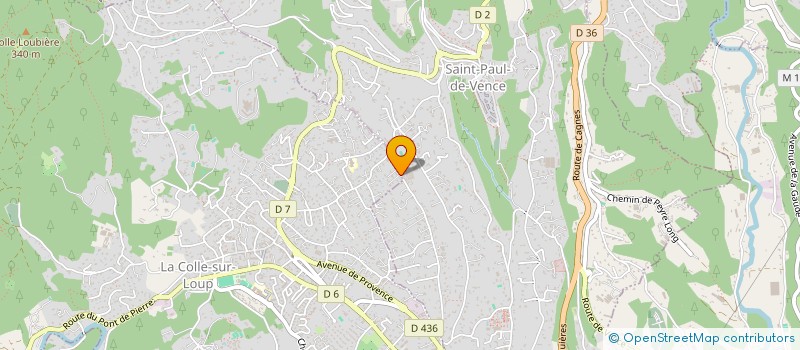 localisation de l'entreprise TV3S  LA COLLE-SUR-LOUP