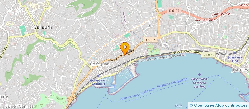 localisation de l'entreprise TVAMM à VALLAURIS