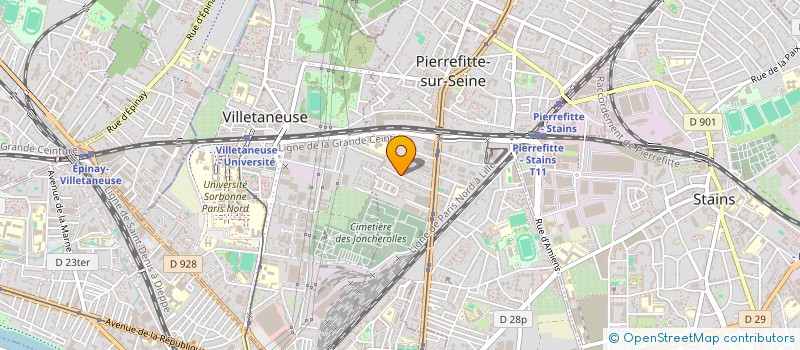 localisation de l'entreprise TVAS à PIERREFITTE-SUR-SEINE