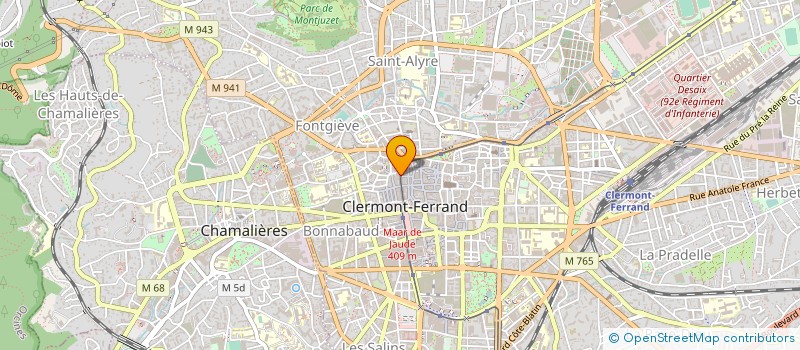 localisation de l'entreprise TVL PRODUCTIONS à CLERMONT-FERRAND