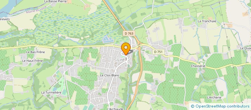 localisation de l'entreprise TVL TRANSPORTS VAL DE LOIRE à OREE-D'ANJOU