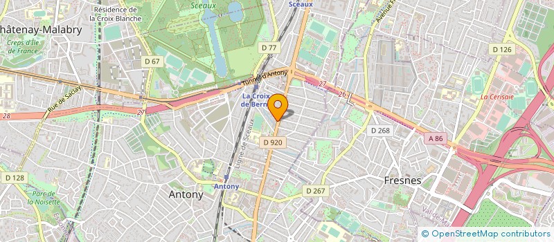 localisation de l'entreprise TVPARIS à ANTONY