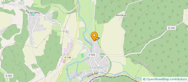 localisation de l'entreprise TVR CONSULTING  CHARLEVAL