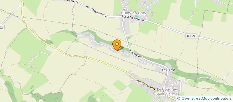 localisation de l'entreprise TVRL  CUIGY-EN-BRAY