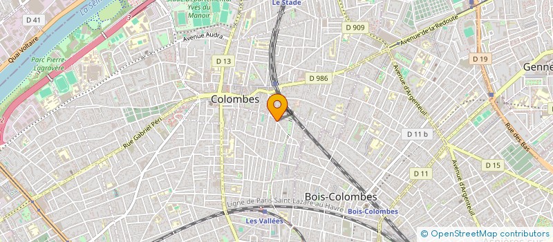 localisation de l'entreprise TVS à COLOMBES