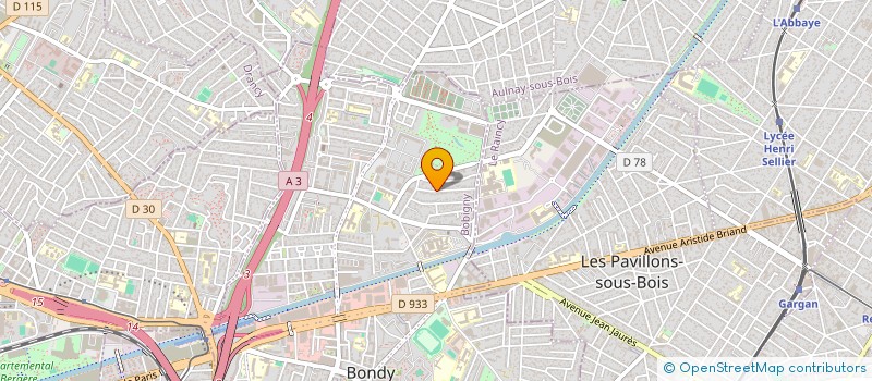 localisation de l'entreprise TVS VS  BONDY