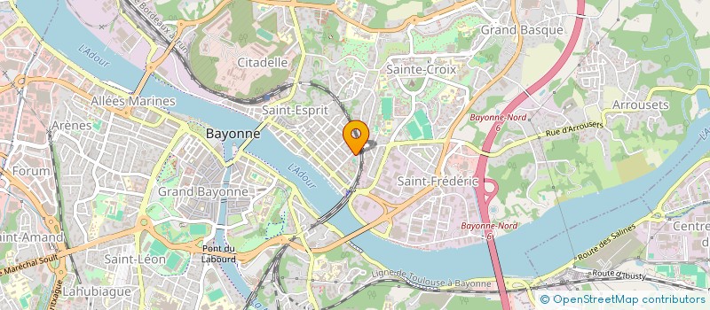 localisation de l'entreprise TVSA à BAYONNE