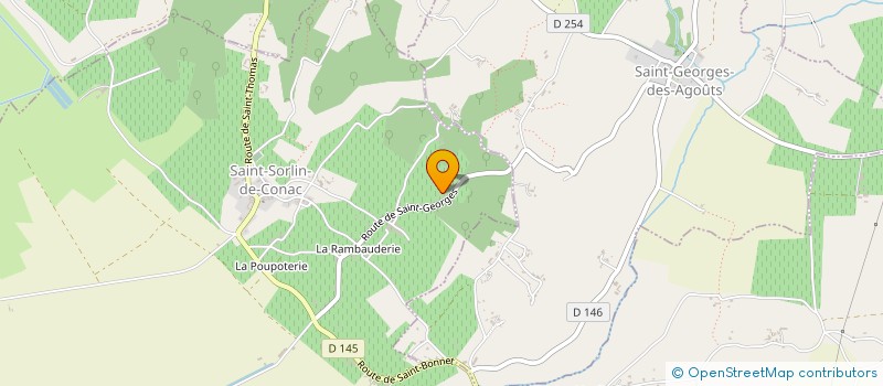 localisation de l'entreprise TVSAT 17  SAINT-SORLIN-DE-CONAC