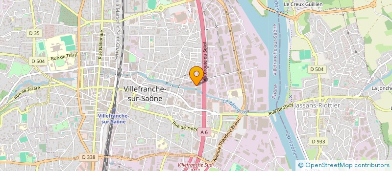 localisation de l'entreprise TVT COMPOSITE à VILLEFRANCHE-SUR-SAONE