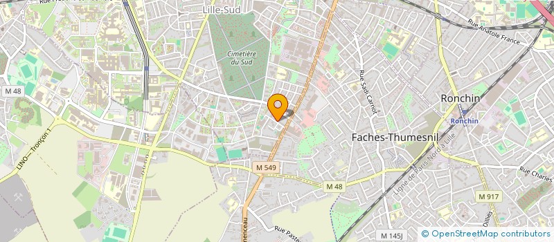 localisation de l'entreprise TVT COUVERTURE à LILLE