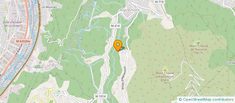 localisation de l'entreprise TVT2  ASPREMONT