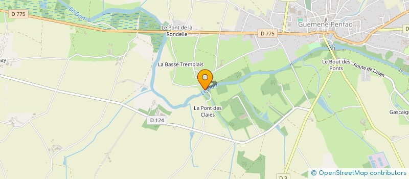 localisation de l'entreprise TVTI  GUEMENE-PENFAO