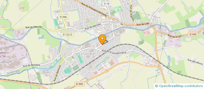 localisation de l'entreprise TW à LA GORGUE